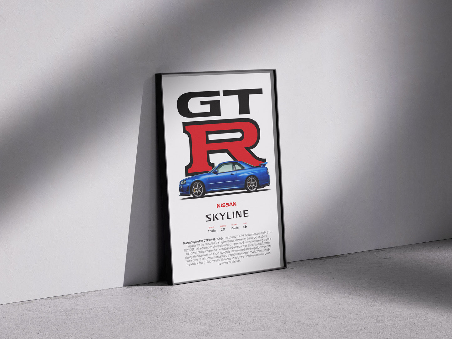 Nissan Skyline R34 GT-R Poster